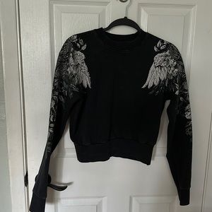 Affliction cropped sweatshirt- small